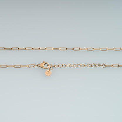 Oval Necklace, 14K Gold Filled Waterproof Non Tarnish Necklace,DIY Everyday Layering Necklace