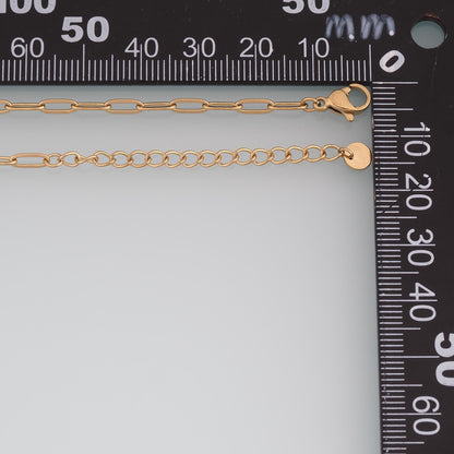 Oval Necklace, 14K Gold Filled Waterproof Non Tarnish Necklace,DIY Everyday Layering Necklace