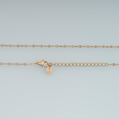 Oval Necklace, 14K Gold Filled Waterproof Non Tarnish Necklace,DIY Everyday Layering Necklace