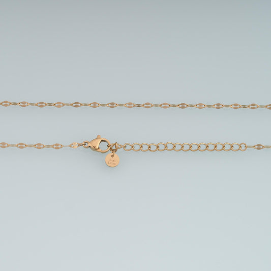 14K Gold Oval Necklace for Jewelry Making