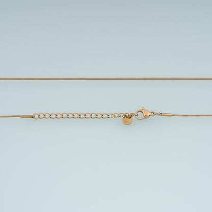 Square Snake Necklace, 14K Gold Filled Waterproof Non Tarnish Necklace,DIY Everyday Layering Necklace