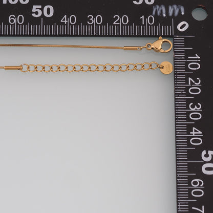 Square Snake Necklace, 14K Gold Filled Waterproof Non Tarnish Necklace,DIY Everyday Layering Necklace