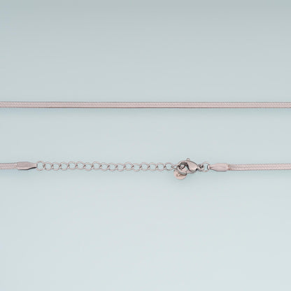 Flat Snake Necklace, 14K Gold Filled Waterproof Non Tarnish Necklace,DIY Everyday Layering Necklace
