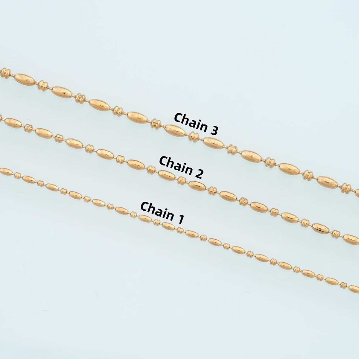 Stainless Steel Oval chain,14K Gold Stainless Steel Chain,Waterproof Chain for DIY Necklace Bracelet Making