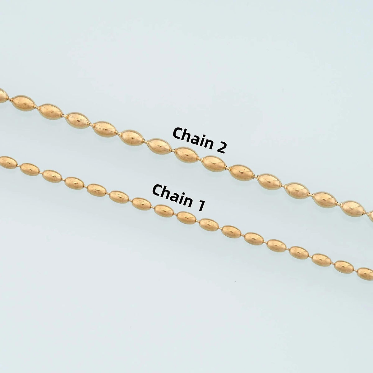 Stainless Steel Oval Chain,14K Gold Stainless Steel Chain,Waterproof Chain for DIY Necklace Bracelet Making