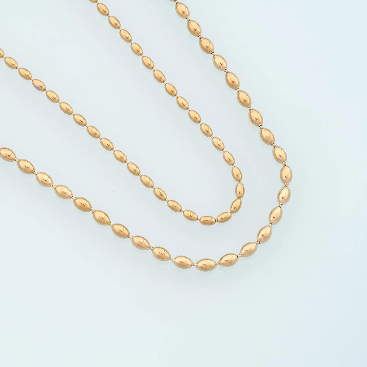 Stainless Steel Oval Chain,14K Gold Stainless Steel Chain,Waterproof Chain for DIY Necklace Bracelet Making