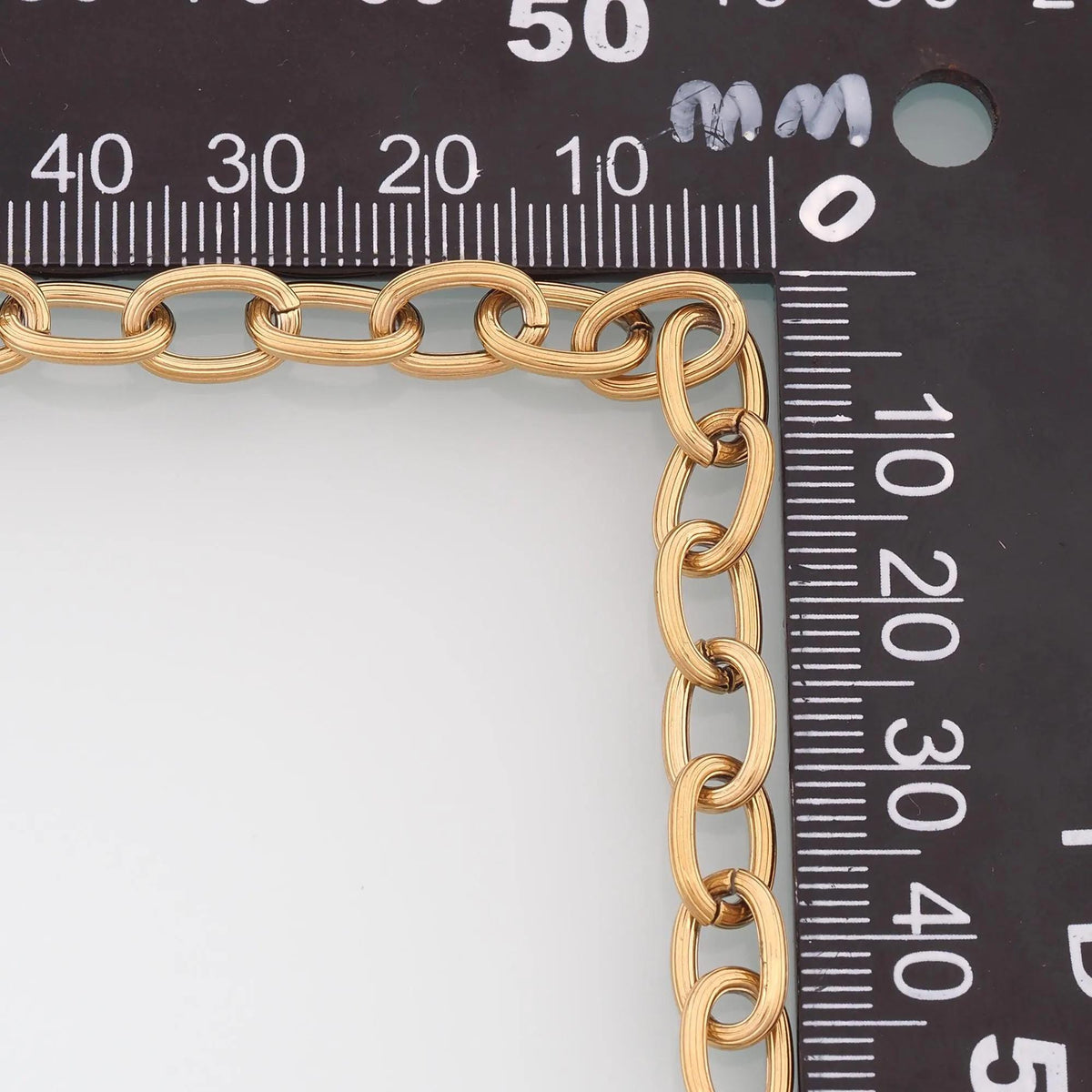 Stainless Steel Geometry Chain,14K Gold Stainless Steel Chain,Waterproof Chain for DIY Necklace Bracelet Making