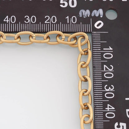 Stainless Steel Geometry Chain,14K Gold Stainless Steel Chain,Waterproof Chain for DIY Necklace Bracelet Making