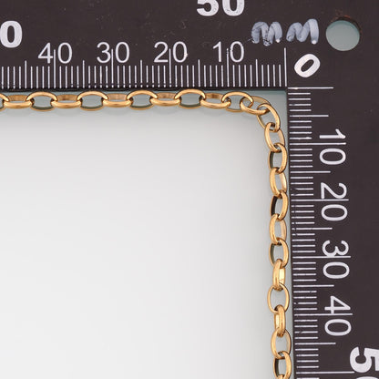 Stainless Steel Round Chain,14K Gold Stainless Steel Chain,Waterproof Chain for DIY Necklace Bracelet Making