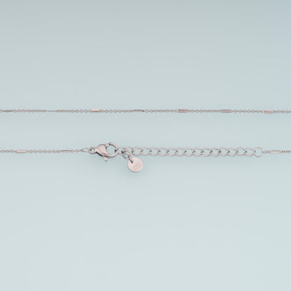Thin Rectangle Necklace,14K Gold Filled Waterproof Non Tarnish Necklace,DIY Everyday Layering Necklace