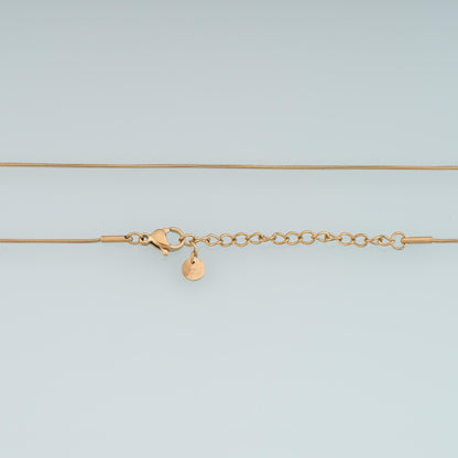 Fine Round Snake Bone Necklace,14K Gold Filled Waterproof Non Tarnish Necklace,DIY Everyday Layering Necklace