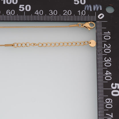 Fine Round Snake Bone Necklace,14K Gold Filled Waterproof Non Tarnish Necklace,DIY Everyday Layering Necklace