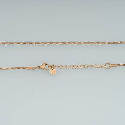 Round Snake Bone Necklace,14K Gold Filled Waterproof Non Tarnish Necklace,DIY Everyday Layering Necklace