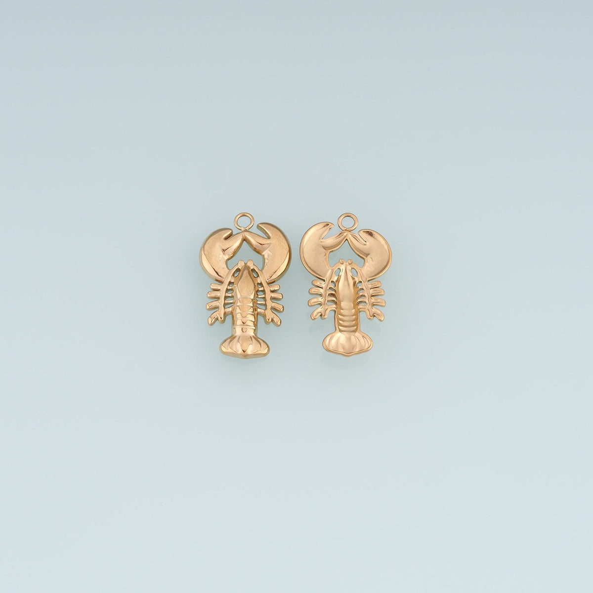 Lobster Pendant,14K Gold Filled Ocean Getaway Style DIY Charm for Necklace Bracelet Making