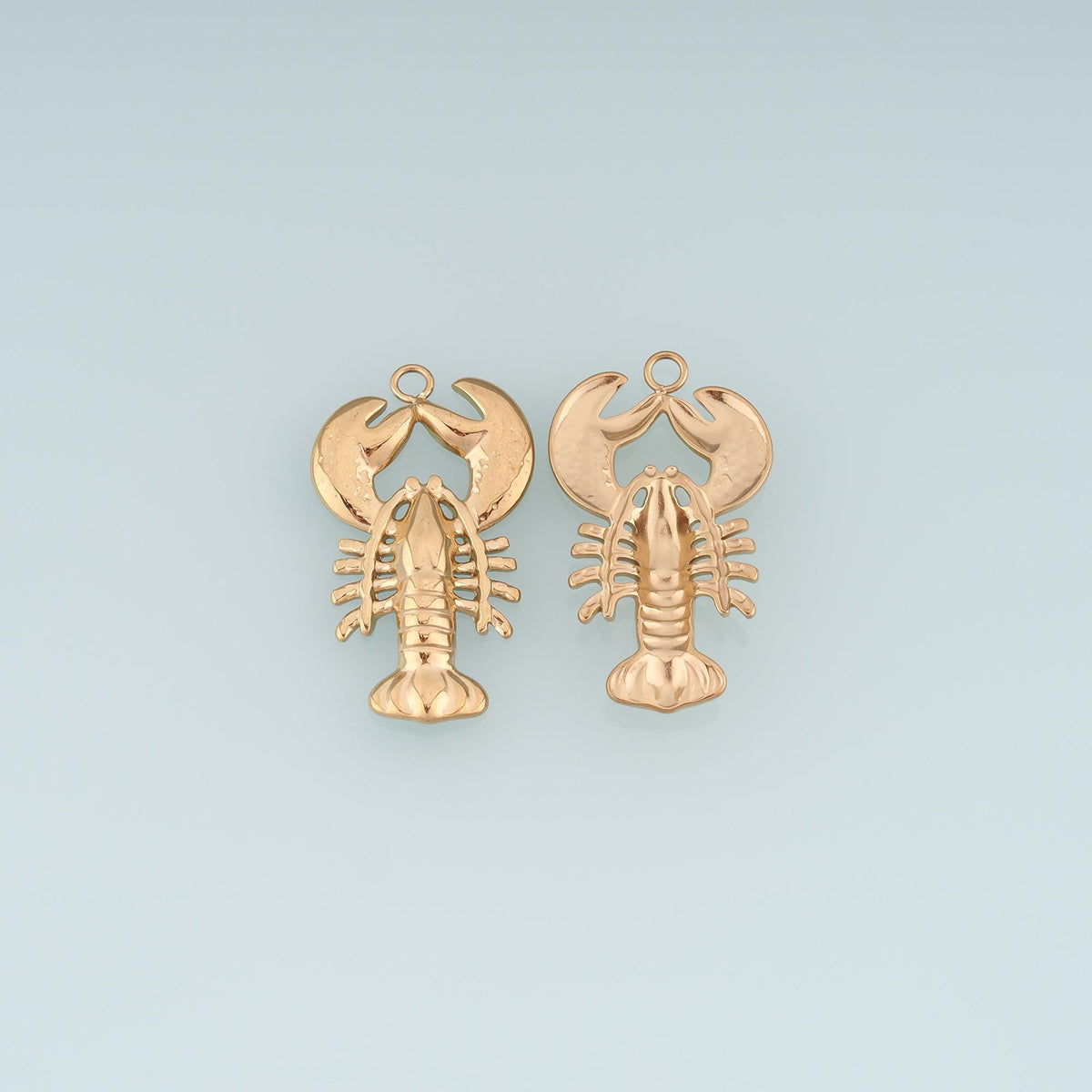 Lobster Pendant,14K Gold Filled Ocean Getaway Style DIY Charm for Necklace Bracelet Making