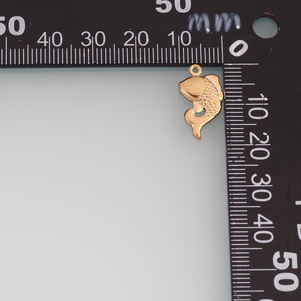 Koi Pendant,14K Gold Filled Good Luck Charm DIY Charm for Necklace Bracelet Making