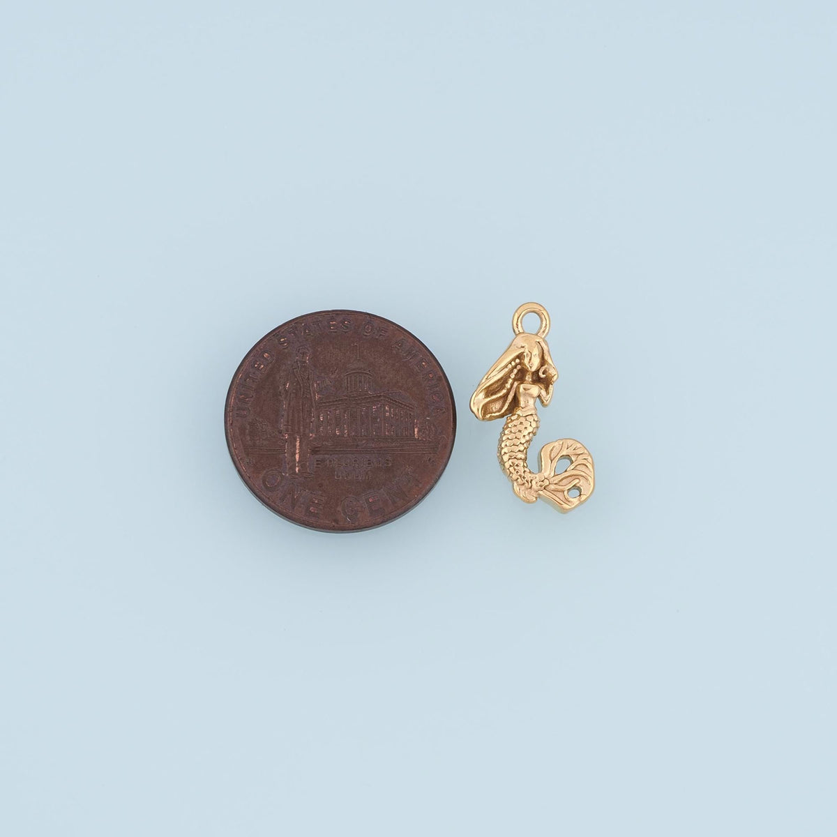14K Gold Charm Pendant for Jewelry Making