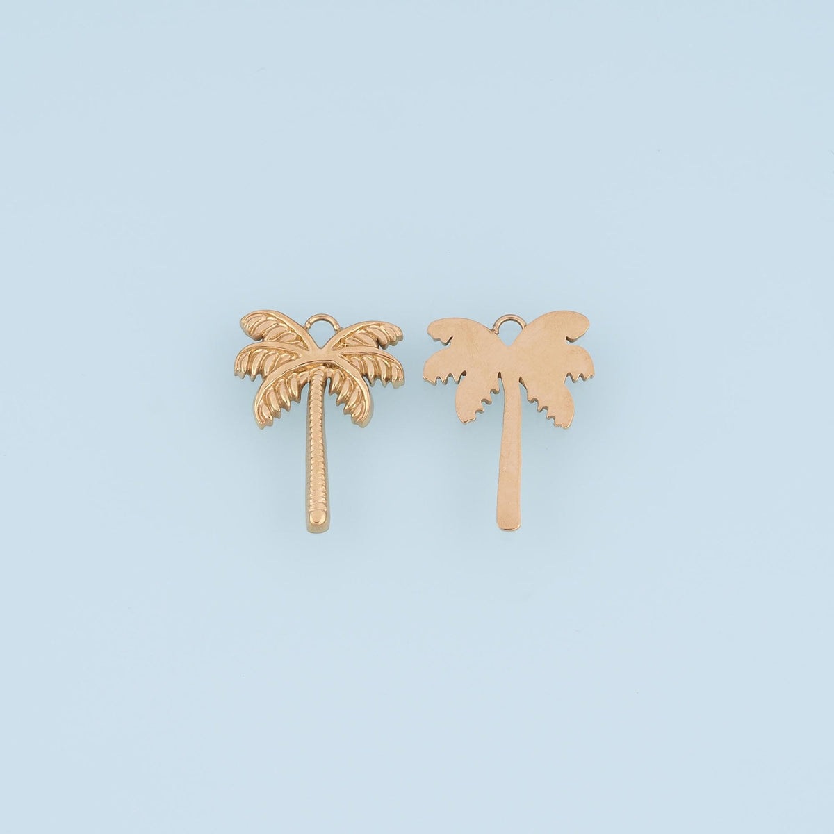 Coconut Tree Pendant,14K Gold Filled Beach Vacation Charm DIY Charm for Necklace Bracelet Making