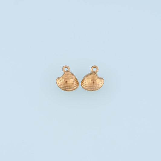 Shell Pendant,14K Gold Filled Minimalist Style Charm DIY Charm for Necklace Bracelet Making