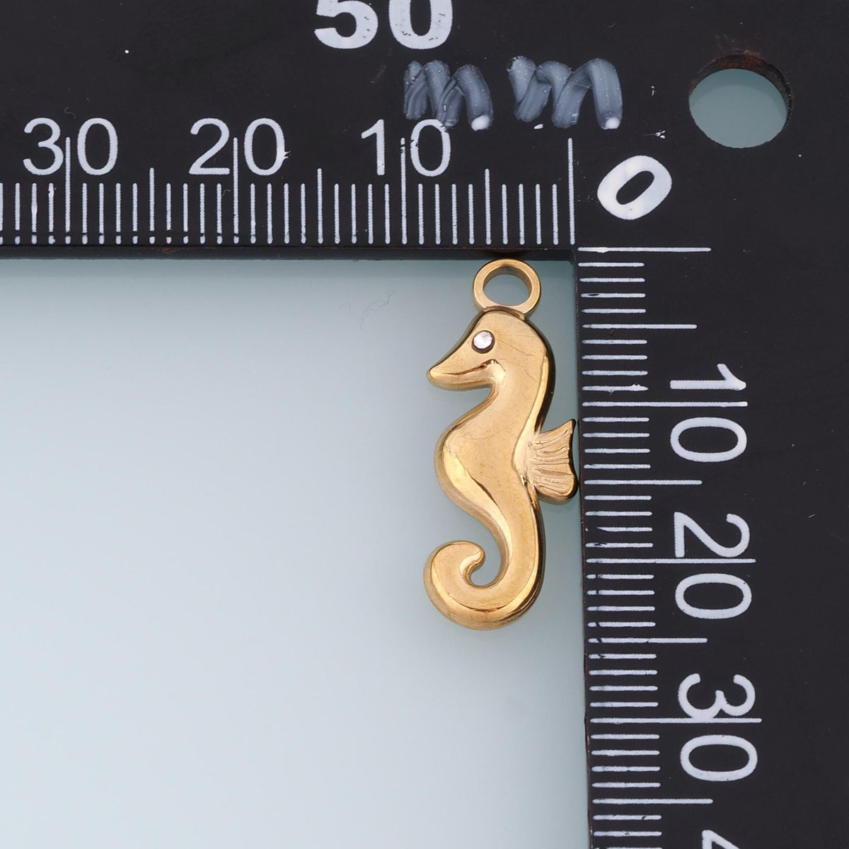 CZ Seahorse Pendant,14K Gold Filled Ocean Charm DIY Charm for Necklace Bracelet Making