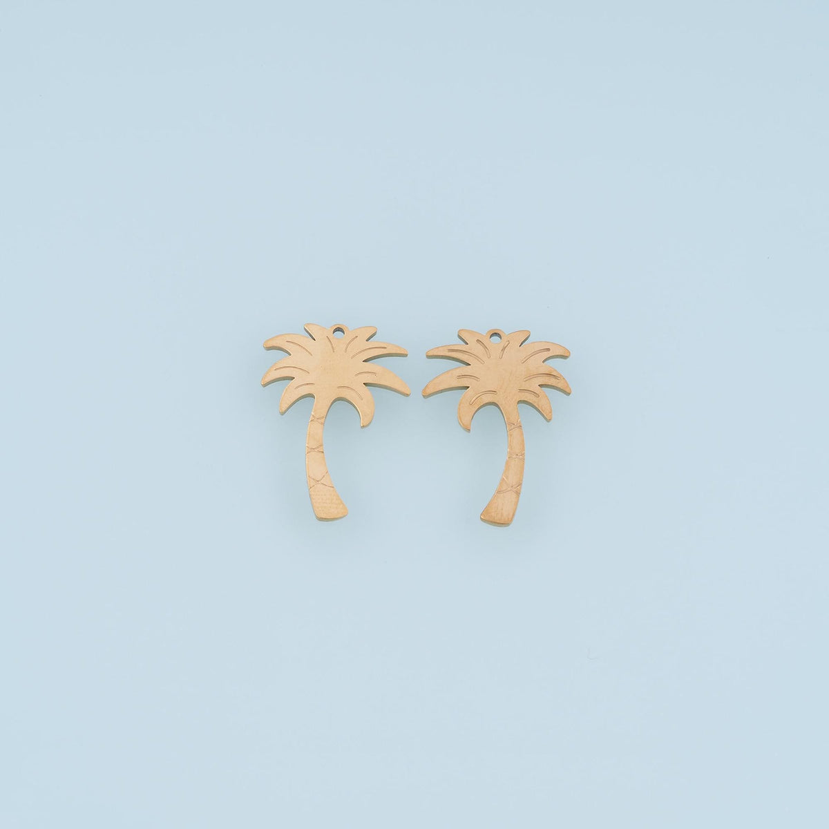 Palm Tree Pendant,14K Gold Filled Tropical Beach Charm DIY Charm for Necklace Bracelet Making