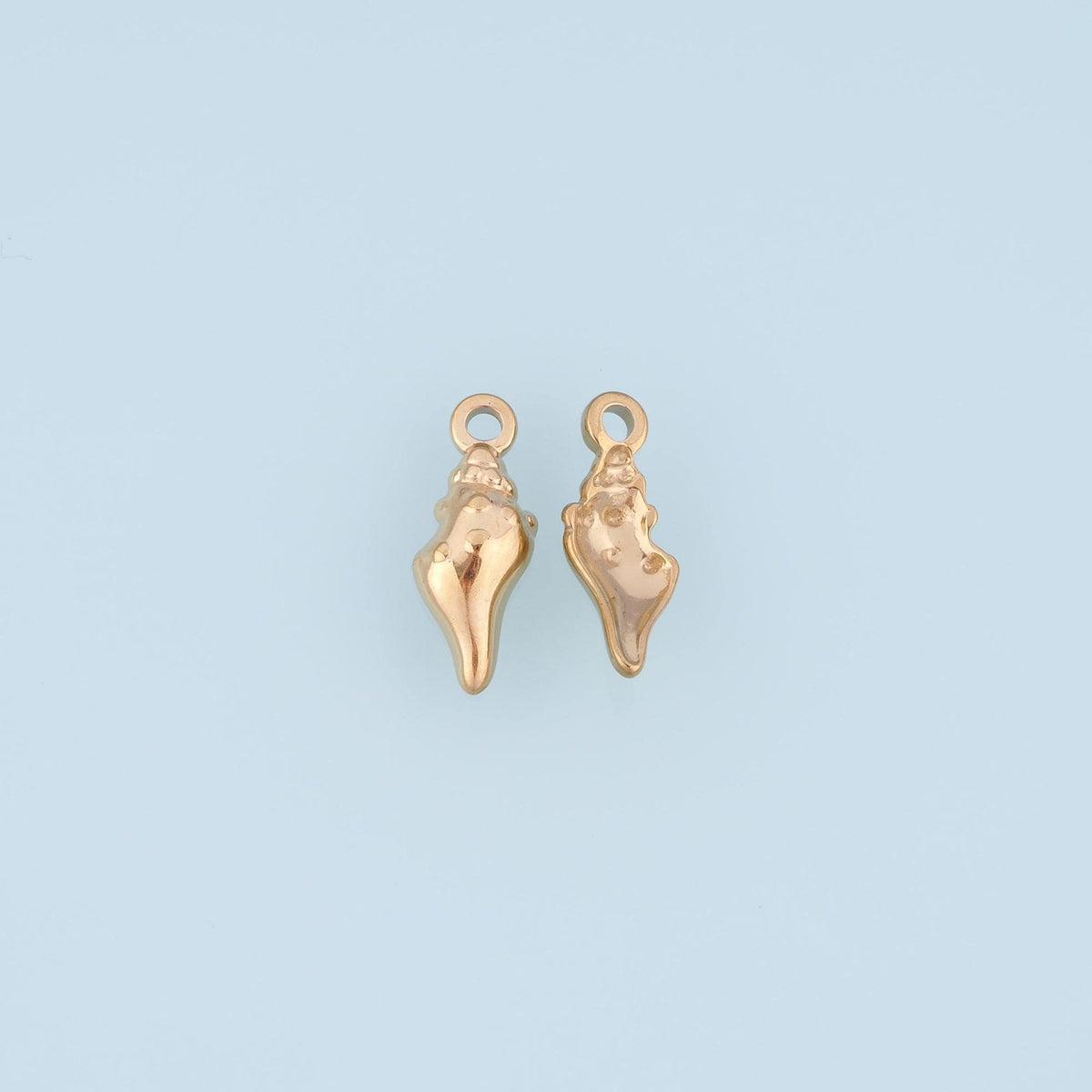 Conch Pendant,14K Gold Filled Ocean Beach Charm DIY Charm for Necklace Bracelet Making