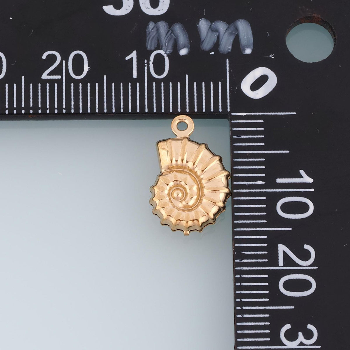 Nautilus Pendant,14K Gold Sea Life Charm DIY Charm for Necklace Bracelet Making