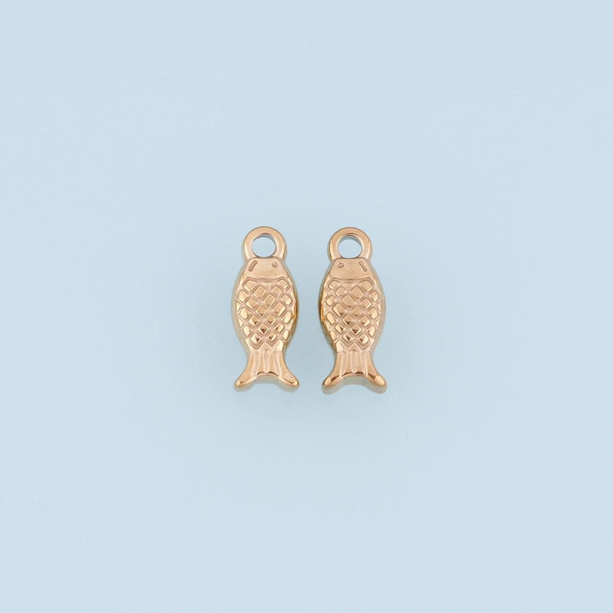 Fish Pendant,14K Gold Ocean Animal Charm DIY Charm for Necklace Bracelet Making