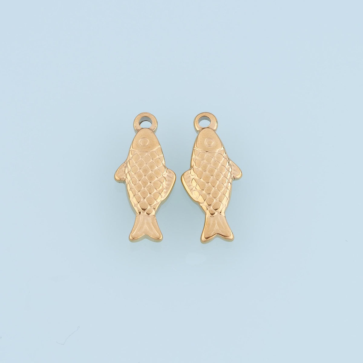 Fish Pendant,14K Gold Natural Marine Style Charm DIY Charm for Necklace Bracelet Making
