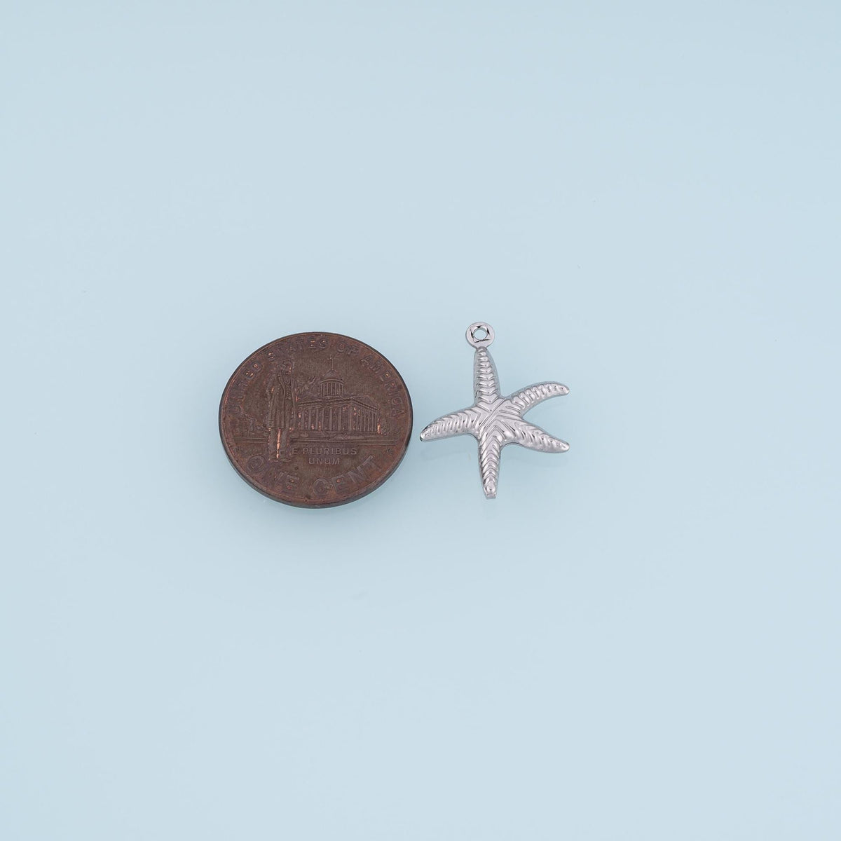 Leaf-Vein Starfish Pendant,14K Gold Minimalist Charm DIY Charm for Necklace Bracelet Making