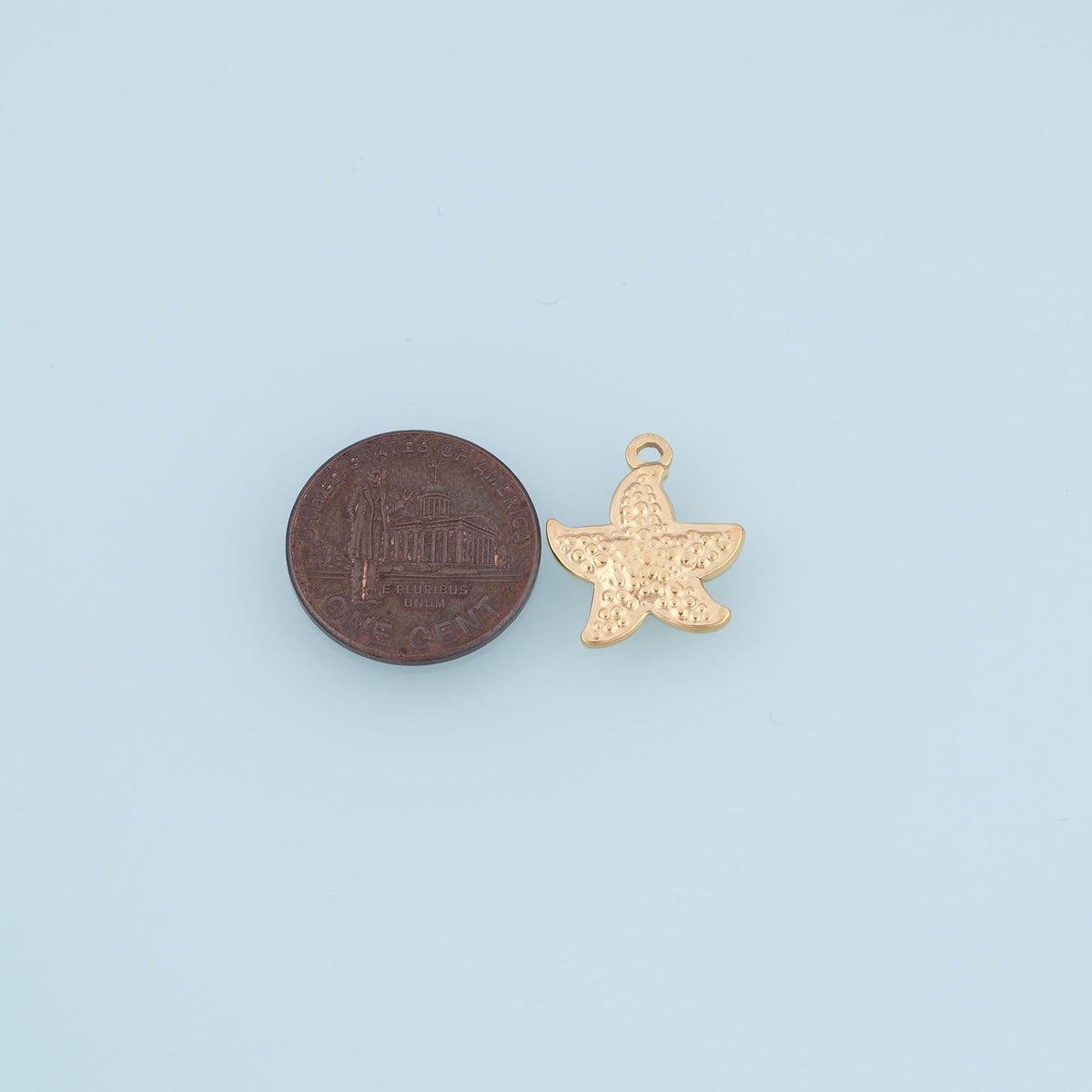 Polka-Dot Mini Starfish Pendant,14K Gold Minimalist Charm DIY Charm for Necklace Bracelet Making