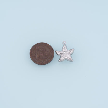 Polka-Dot Mini Starfish Pendant,14K Gold Minimalist Charm DIY Charm for Necklace Bracelet Making