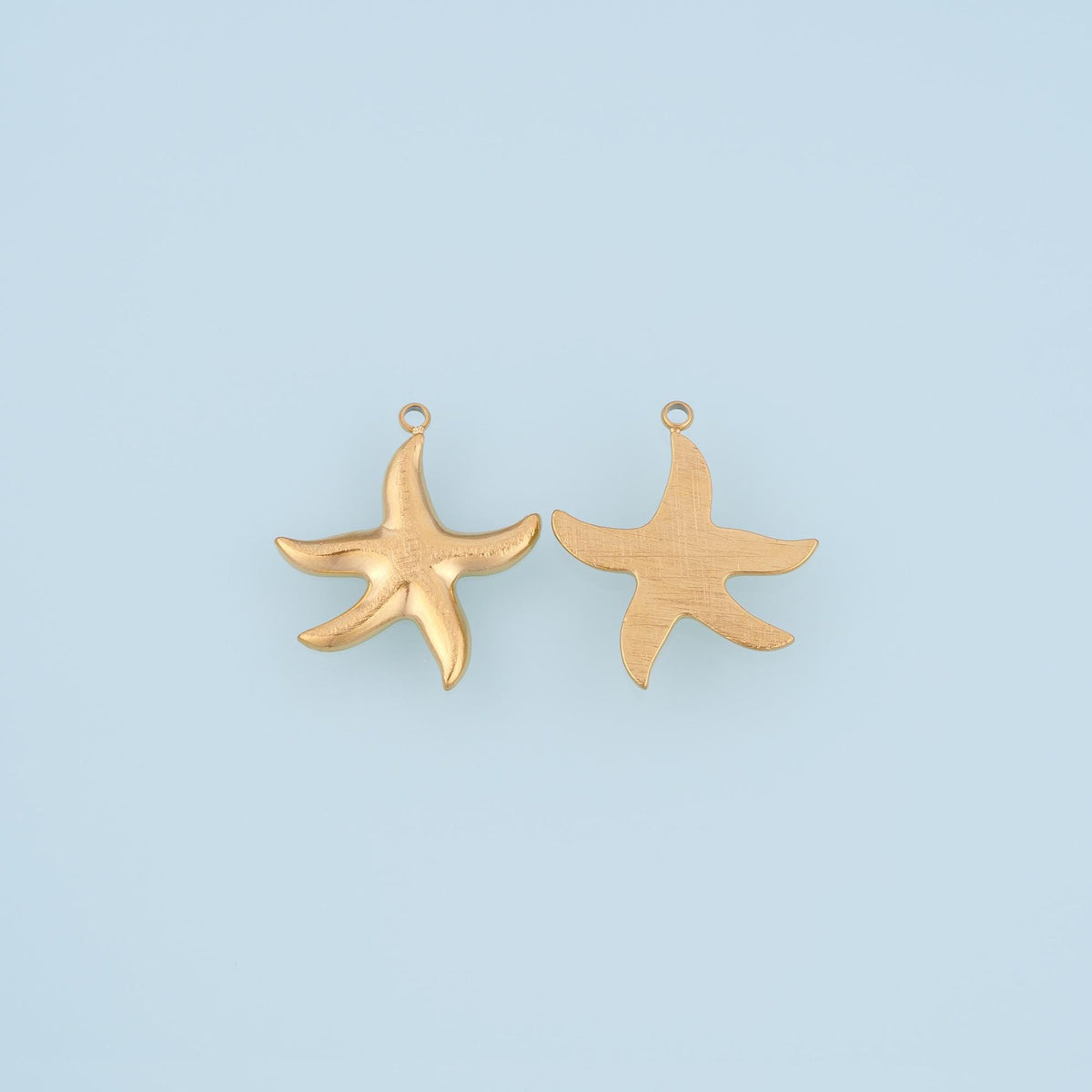 Smooth Surface Starfish Pendant,14K Gold Minimalist Charm DIY Charm for Necklace Bracelet Making