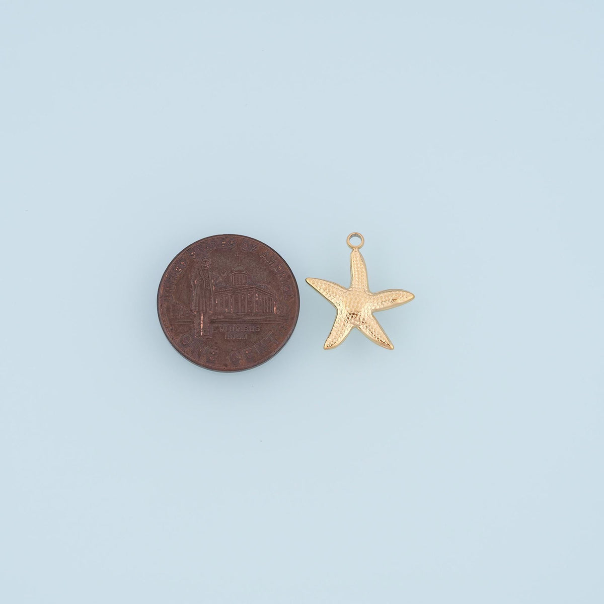 Polka Dot Starfish Pendant,14K Gold Minimalist Charm DIY Charm for Necklace Bracelet Making