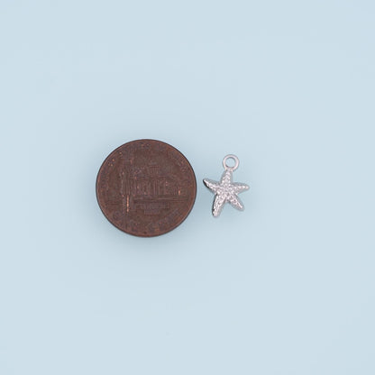 Midline Polka Dot Mini Starfish Pendant,14K Gold Minimalist Charm DIY Charm for Necklace Bracelet Making