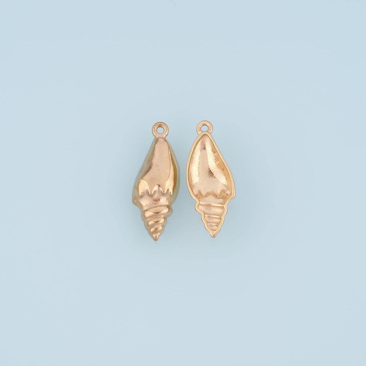 Conch Pendant,14K Gold Beach Charm DIY Charm for Necklace Bracelet Making