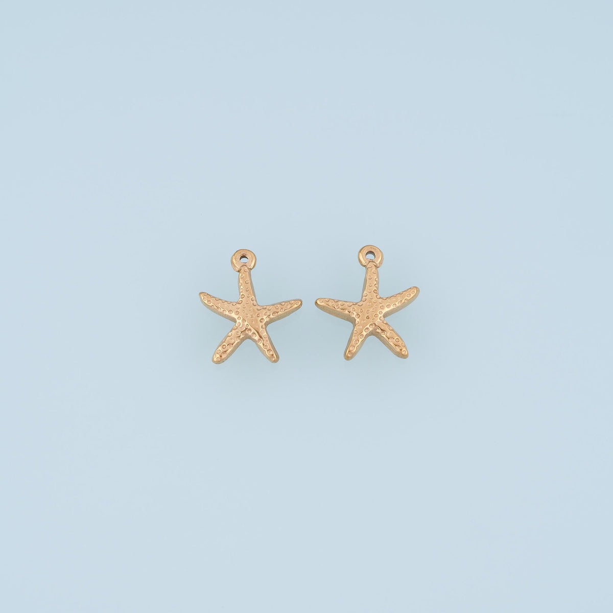 Texture Mini Starfish Pendant,14K Gold Minimalist Charm DIY Charm for Necklace Bracelet Making