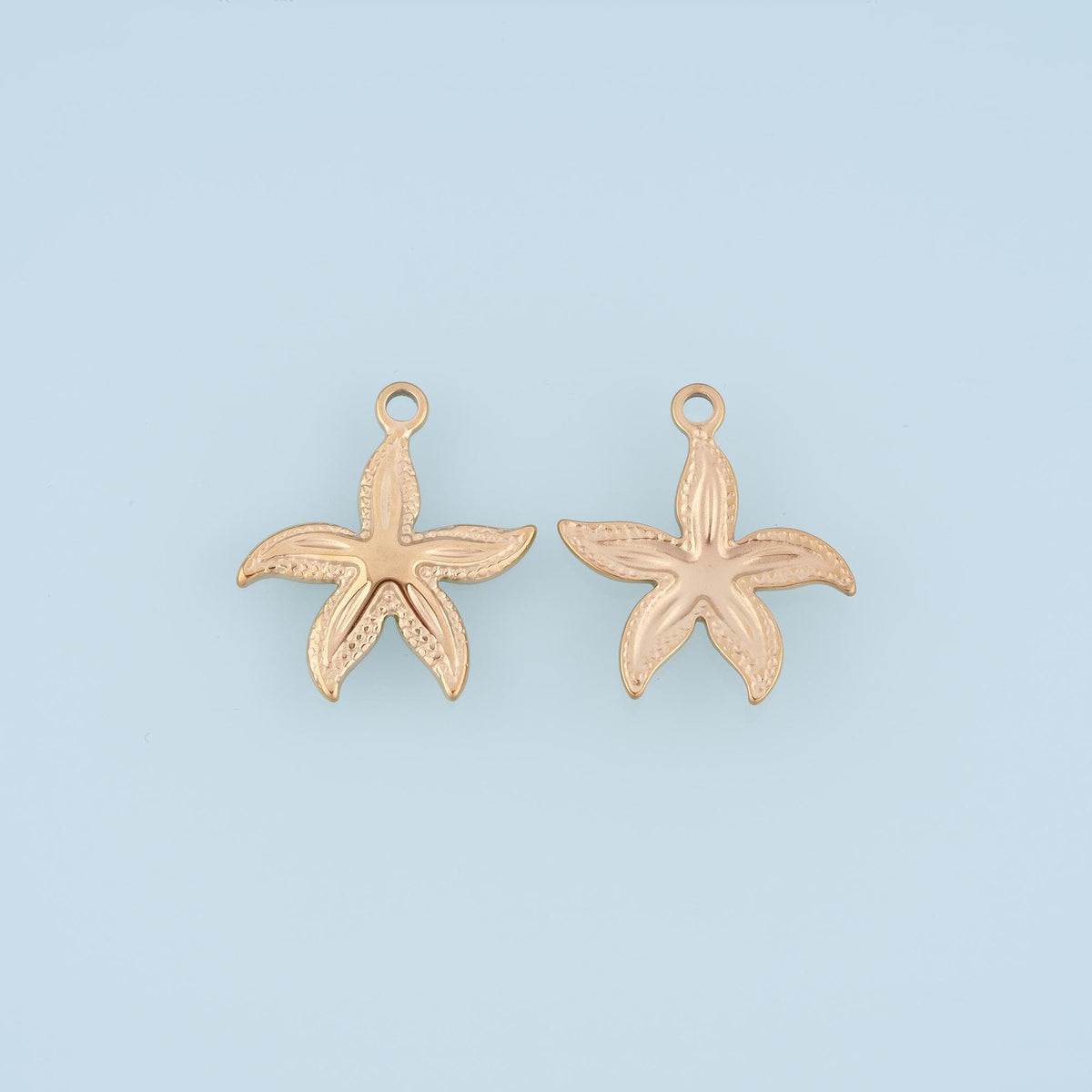Flower Starfish Pendant,14K Gold Minimalist Charm DIY Charm for Necklace Bracelet Making