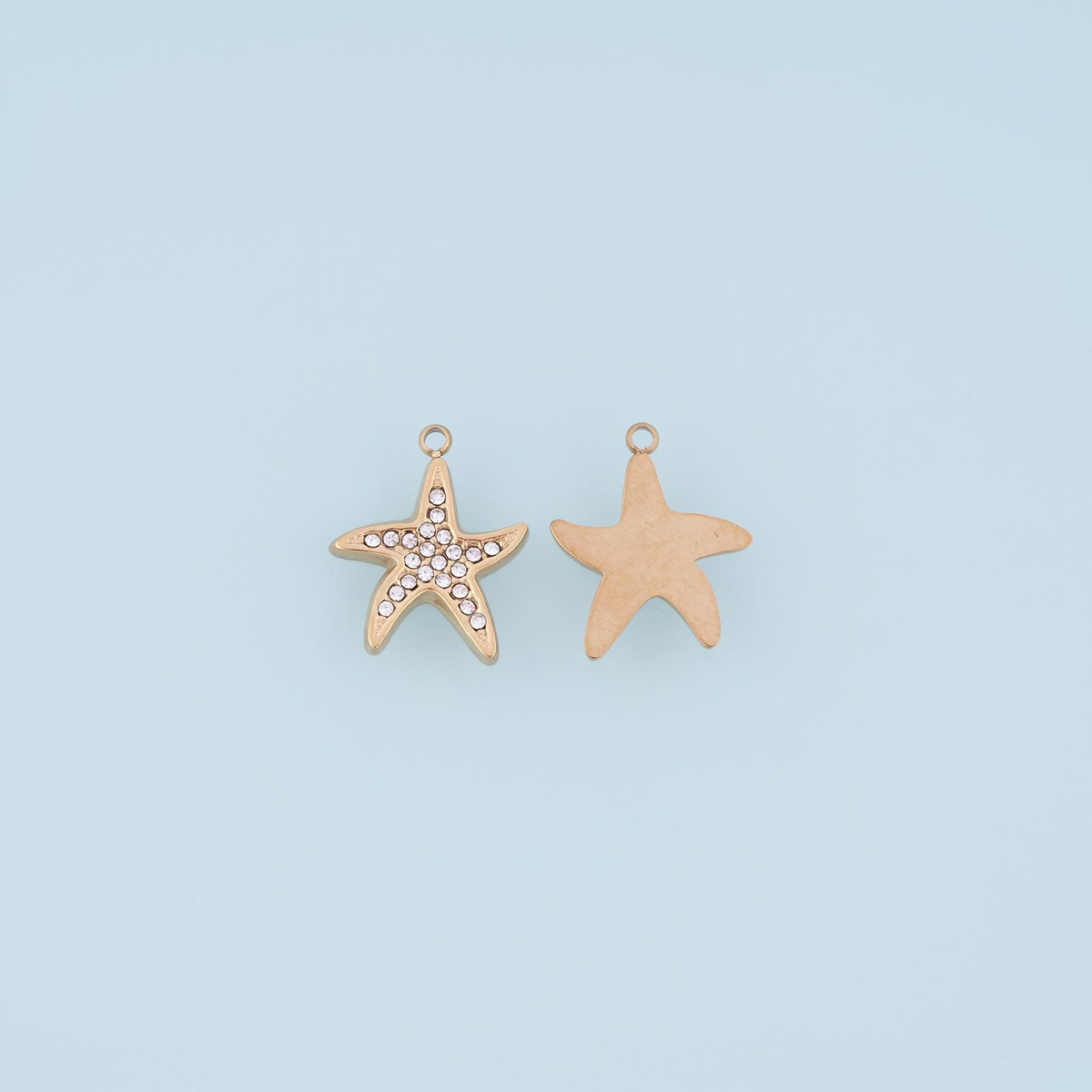 Cubic Zirconia Star Charm Pendant for Jewelry Making