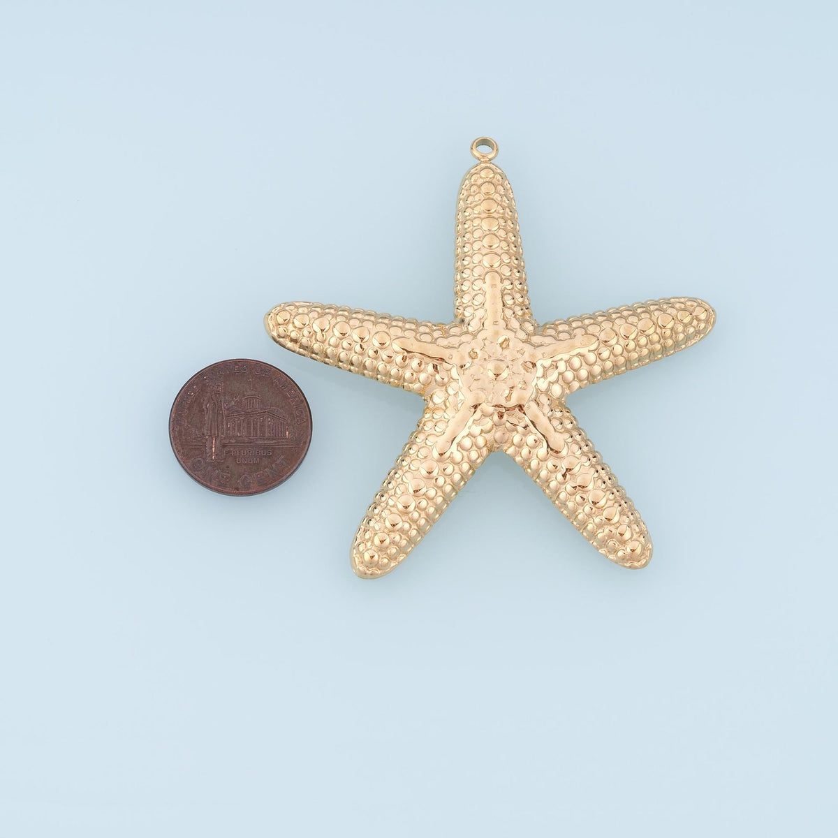 Polka Dots Starfish Pendant,14K Gold Minimalist Charm DIY Charm for Necklace Bracelet Making