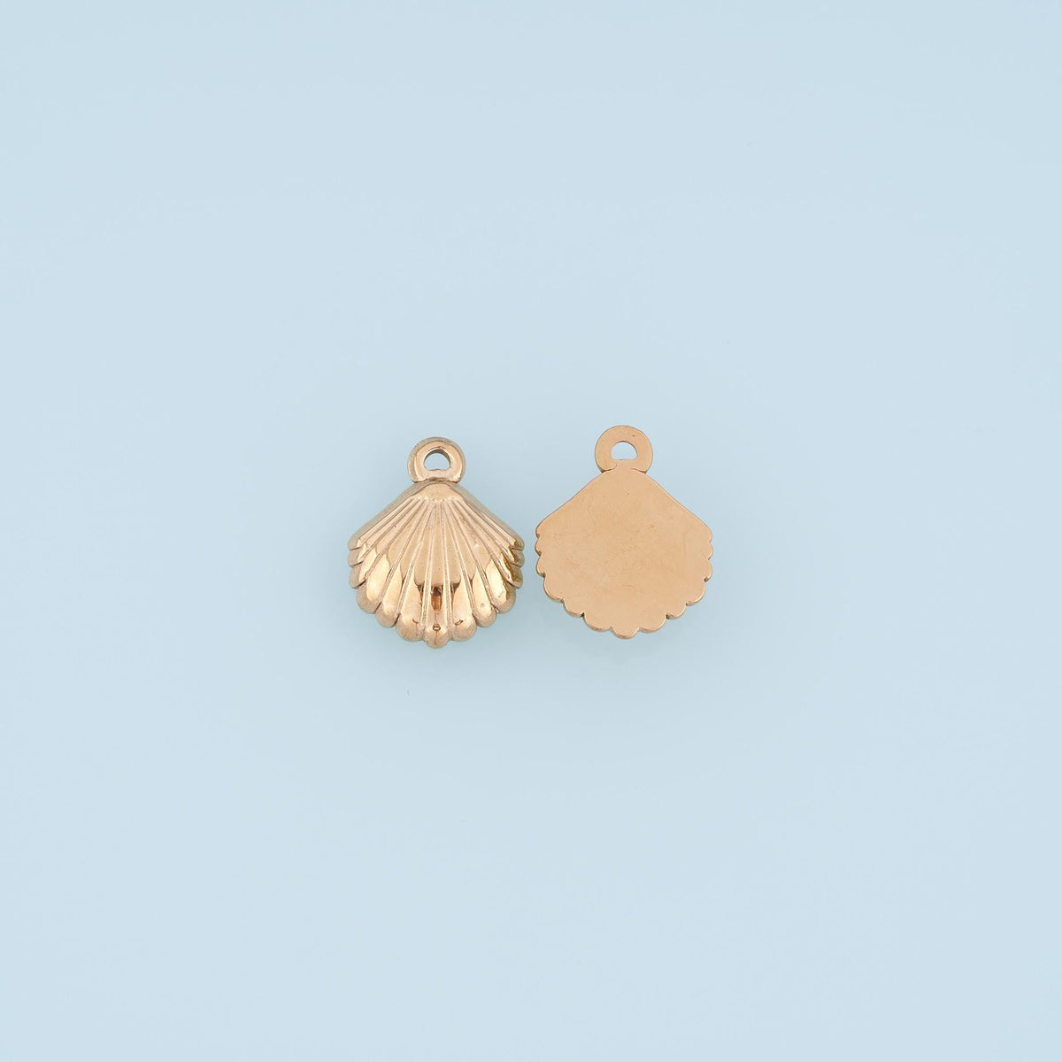 Shell Pendant,14K Gold Beach Charm DIY Charm for Necklace Bracelet Making