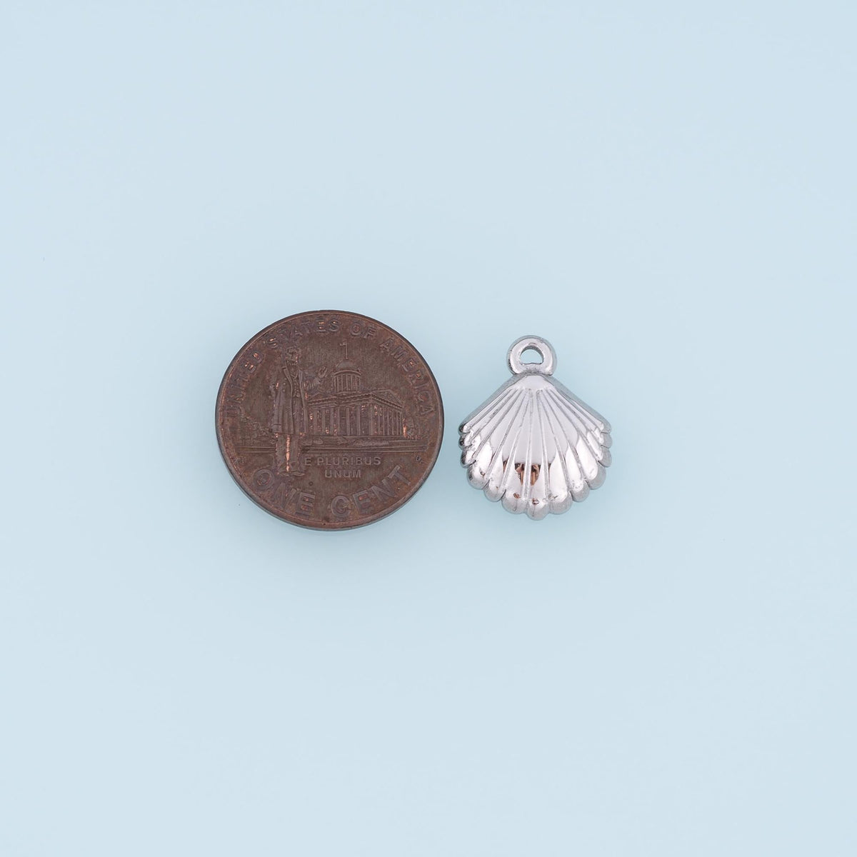 Shell Pendant,14K Gold Beach Charm DIY Charm for Necklace Bracelet Making