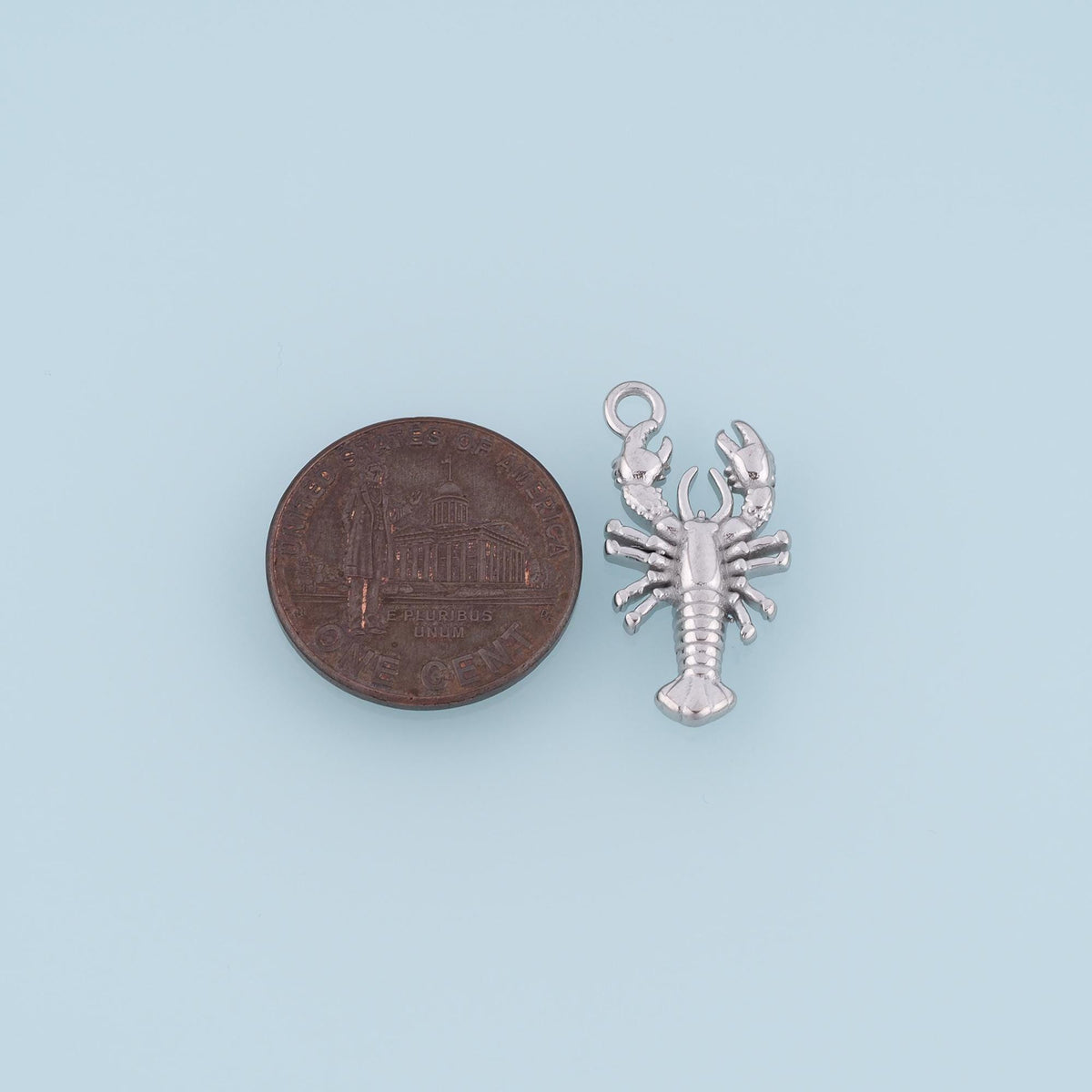 Lobster Pendant,14K Gold Beach Vacation Charm DIY Charm for Necklace Bracelet Making