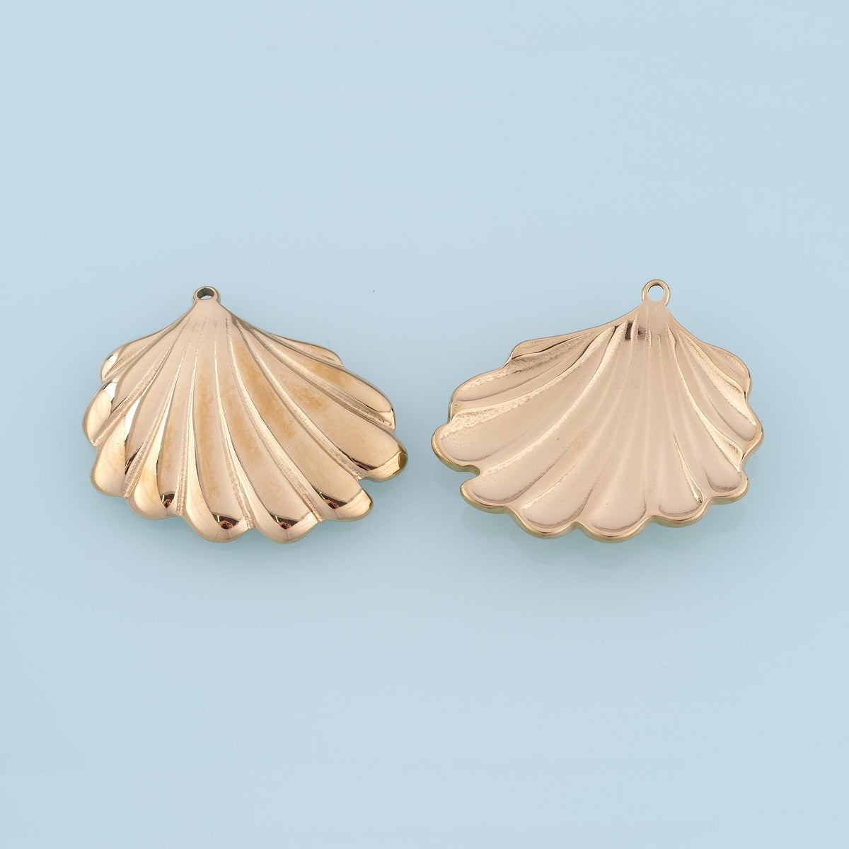 Arc Smooth Surface Shell Pendant,14K Gold Ocean Sea Charm DIY Charm for Necklace Bracelet Making