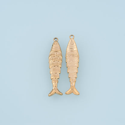 Fish Charm Pendant for Jewelry Making