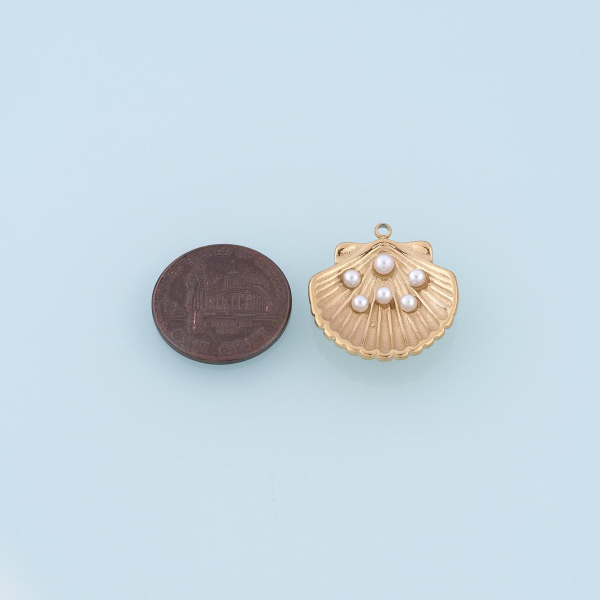 Pearl Shell Charm Pendant for Jewelry Making
