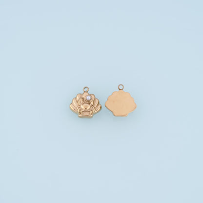 Pearl Cat Charm Pendant for Jewelry Making