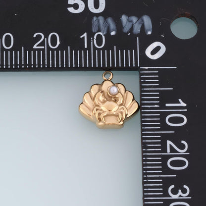 Pearl Cat Charm Pendant for Jewelry Making