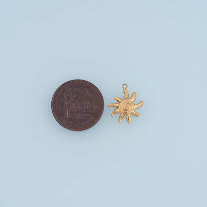 Sun Charm Pendant for Jewelry Making