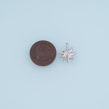 Sun Charm Pendant for Jewelry Making